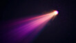 © Tatyana - Bright comet with a glowing tail and colorful streaks against a dark cosmic background