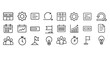 © Влада Яковенко - Set of agile methodology and project management line icons