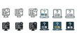 © Viacheslav - Icons of computer screens with question marks and checkboxes