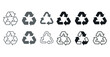 © Svitlana - Various shades of recycle symbols in rows for environmental awareness