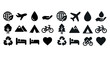 © Svitlana - Collection of nature, travel, and eco-friendly icons with diverse symbols