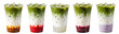 © Costy - flavored iced matcha lattes: caramel or pumpkin, strawberry, coconut, cherry, taro