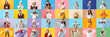 © Pixel-Shot - Collage of women in stylish winter outfit on color background
