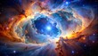 © Alif Sya - Nebula's Cosmic Symphony: A breathtaking depiction of the cosmos, where swirling clouds of gas and dust ignite, giving birth to a symphony of stars and interstellar formations.