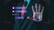 © PRIM - Businessman using biometric fingerprint scan with virtual login interface, highlighting cybersecurity, data protection, secure access, authentication technology, privacy