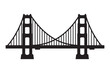 © Pixel Hub - Golden Gate Bridge Silhouette Vector, Golden Gate Bridge, San Francisco, USA