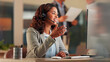 © FlexOn/peopleimages.com - Smile, woman and headset with computer in call centre for customer service, online query and billing. Agent, pc and consultation for payment solution, client information and script for refund request