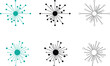 © Hanan - Set of multiple connection hub vector icons for network and technology design.