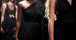 © peopleimages.com - Runway model, women or dress in fashion show with designer launch, gown collection or style expo. Creative, people or event with catwalk for clothing showcase, luxury aesthetic or evening wear trend.