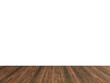 © Visio3Design - Transparent PNG Interior with Vintage Dark Wooden Floor and Isolated Wall – Perfect for Room Mockups and Product Showcases