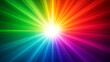 © TsukiyoOni - Rainbow light burst abstract background
