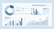 © Morning Dew - Modern business dashboard with various data charts and analytical graphs