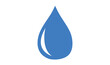 © atonu - Fresh rain water droplet Blue Teardrop Shape with Reflective Highlight flat icon for apps , Hydration, Wellness, and Environmental Design Packs