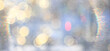 © kichigin19 - Winter abstract background with falling snow and a frame of light, sun glare, festive backdrop