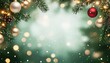© NAPAARTMAX - Festive christmas celebration with ornaments and snowfall winter wonderland holiday decor enchanting atmosphere close-up view joyful spirit