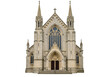 © Agata - Isolated, grand church building facade with religious architectural style, no people visible
