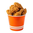 © Ali Khan - A bucket of crispy fried chicken isolated on transparent background, featuring goldenbrown drumsticks and pieces, perfect for fast food cravings and delicious meals