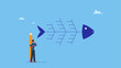 © Saklarboy - Businessman drawing fishbone diagram to analyze problem. Fishbone diagram tool to analyze cause of problem, root cause analysis or finding solution to solve problem, analyze effect or impact.