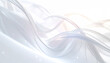 © Shimaya - 透明感のある白い波が広がる抽象的な背景。美容・テクノロジー・AI・プレゼン資料などに最適な高精細デザイン。Abstract white flowing wave background with transparent layers, perfect for beauty, technology, and AI presentations.