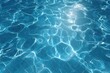 © Both - Close-up shot of a swimming pool's surface, reflecting sunlight and showing ripples