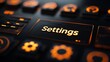 © TensorSpark - Dashboard settings interface with gear icons symbolizes data analytics customization.