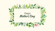 © Shamima - Happy Mothers Day floral frame greeting card with elegant design