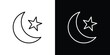© Warpiya - Moon icon. Modern simple vector collection