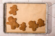 © Bidwell Studio - Gingerbread people cookies on parchment paper
