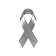 © My Creative Stock - silver double-loop ribbon narrow twist 3D ribbon transparent PNG