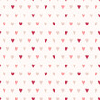 © Art.Lantana - Romantic seamless pattern with cute pink hearts on white background. Love vector ornament.