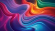 © Mushahid - Vibrant colored abstract background with rainbow gradient wavy lines smooth surface for design concept and creative ideas with flowing shapes
