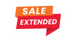 © Ai Arts - Sale Extended Sign, Poster, Vector, Banner, Label, Ribbon, Advertisement vector, illustration.