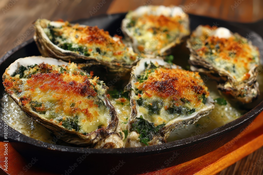 Delectable Baked Oysters Rockefeller with Creamy Butter and Cheese ...