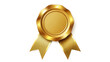 © EtiAfrose - Golden award medal with ribbon isolated on transparent background, achievement concept