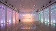 © zahid - Elegant contemporary space showcasing the words 'Linguistic Core' illuminated by ambient lights refers to understanding tone in communication
