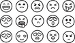 © Ahmed Rahi - set of emojis vector