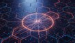 © MEO - Abstract hexagonal network with glowing circuit patterns for technology background