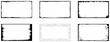 © Creative - Grunge frame set. Vector border set and design element. Decorative dividers, borders, and frames.