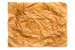 © Rusticity - Crumpled and wrinkled brown wrapping paper texture element isolated on a transparent background