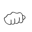 © Egidsgn - Hand Gesture Doodle fist