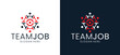 © Brojomusti - Illustration of a business community team logo icon. Vector design of abstract people and human family logo.