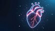 © Vadym - Digital heart connection network, with glowing lines and dots. Human organ pulsing with data points. Futuristic body circulation abstract science graphic, medical technology concept.
