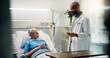 © Wess/peopleimages.com - Doctor, old woman and discussion with report in hospital bed for recovery, health update and results. Healthcare, elderly patient and professional with file in clinic for medical feedback or progress