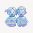 © Rawpixel.com - Colorful cheerful New Year illustration.