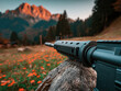 © sharafmaksumov - Long, rifled barrel of a hunting rifle