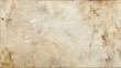 © KE - An aged and distressed piece of paper with visible wear and tear, stains, dirt marks, discoloration, off-white color,