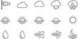 © ZahangirMilon - Weather icon set linear style vector graphic forecast elements concept
