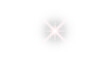 © Dipak Stocks - Transparent Background Bright White Cross Star Flare Light Effect Overlay Graphic Design Element with Pink Glow