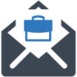 © Designer Trends - E-mail Briefcase: A graphic depiction of a business briefcase emerging from an opened e-mail envelope, suggesting concepts of business communication.