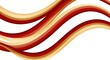 © SmartDesignStock - Abstract red and gold flowing ribbons on white background banner